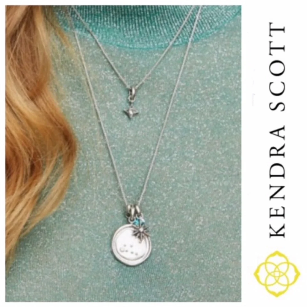 NWT KENDRA SCOTT HOROSCOPE LIBRA CHARM COIN PENDANT NECKLACE - Picture 2 of 9